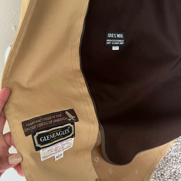 Vintage Christian Dior Wool Trench Coat - Picture 6 of 7